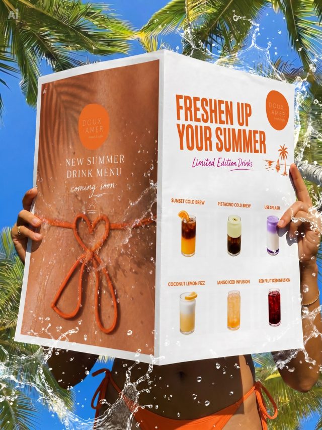 🇪🇸 🇪🇸

¿Creías que lo habías visto todo? 👀 Este 22 de junio lanzamos 6 nuevas bebidas de verano diseñadas para refrescarte como nunca. ☀️🧊 Mantente atento para descubrir todos los sabores y la composición de cada una. ✨

🇬🇧 🇬🇧

Think you’re ready? 👀 This June 22nd, we’re launching 6 brand-new summer drinks made to keep you refreshed all season long. ☀️🧊 Stay tuned to discover the flavors and what goes into each creation. ✨

#ValenciaBrunch #SpecialtyCoffee #ValenciaCoffee #VisitValencia #douxamercafe